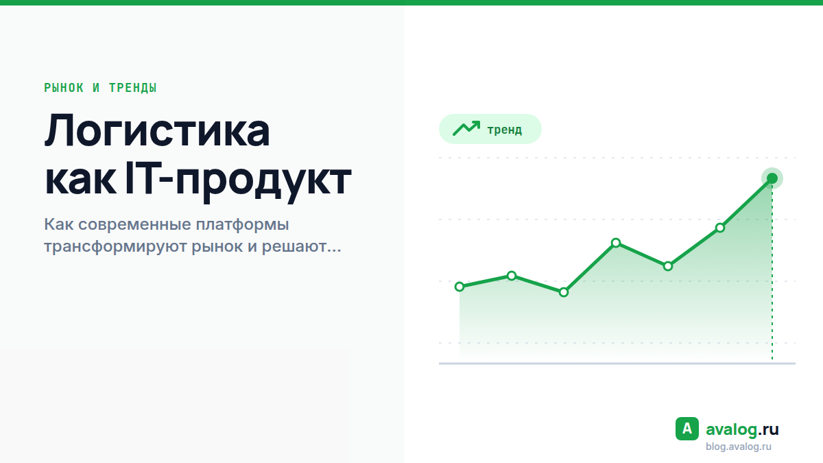 Логистика как IT-продукт: как современные платформы трансформируют рынок и решают проблемы бизнеса