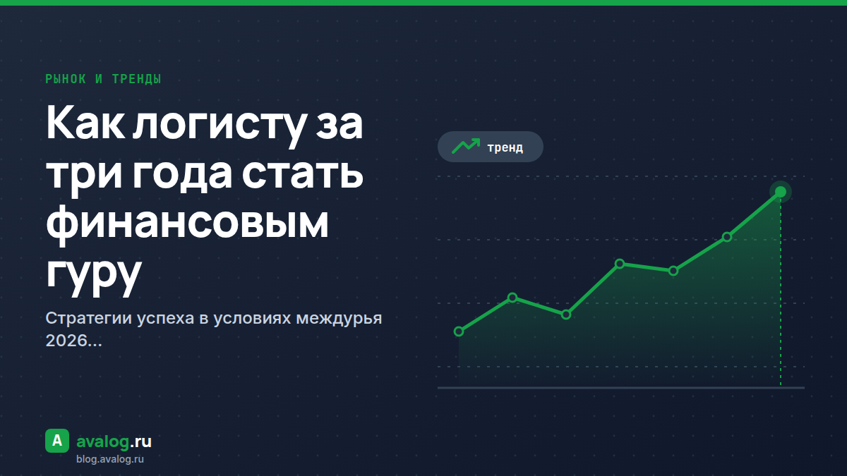 Как логисту за три года стать финансовым гуру: стратегии успеха в условиях междурья 2026 года
