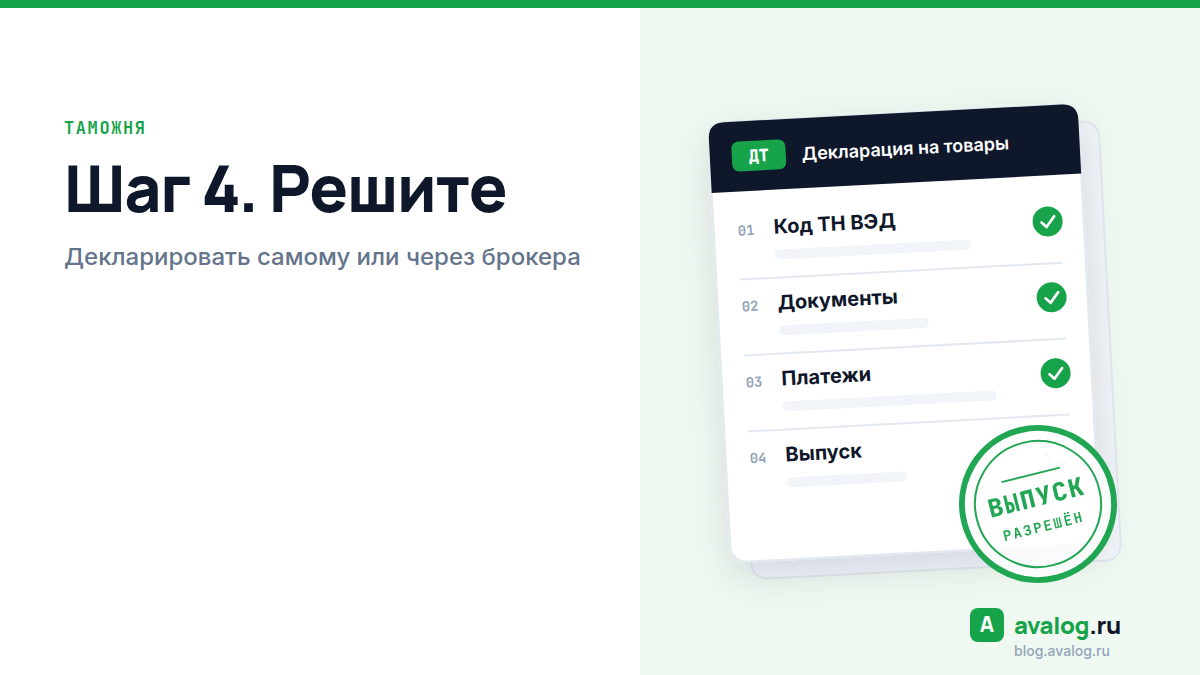 Шаг 4. Решите: декларировать самому или через брокера
