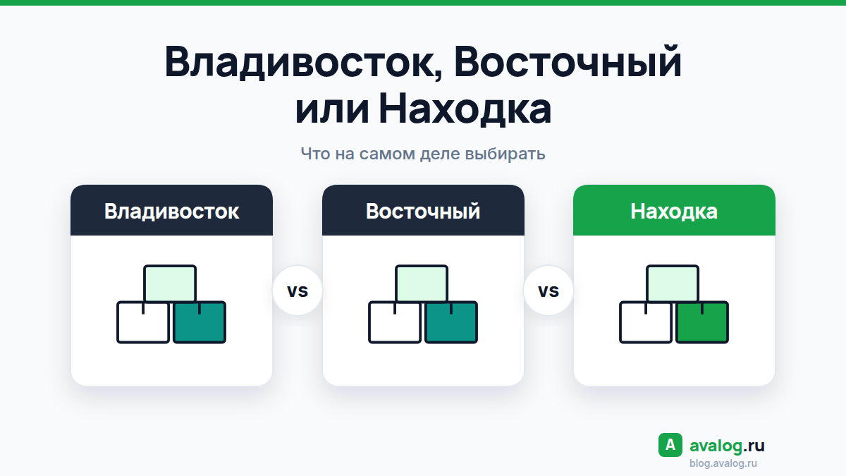 Владивосток, Восточный или Находка: что на самом деле выбирать